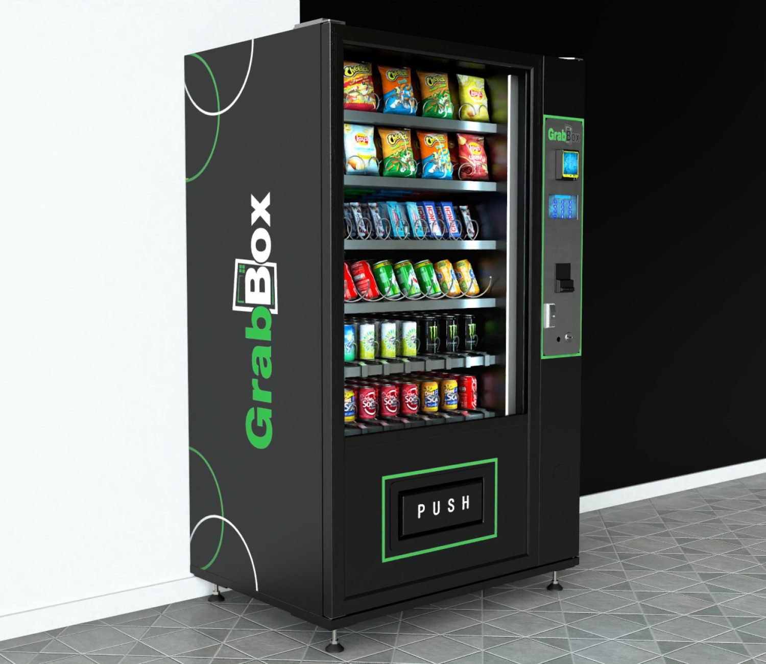 GrabBox RCM compliant vending machine Australia — tested to AS/NZS electrical safety standards